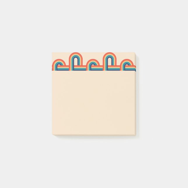 Vintage Rainbow Post-it Notes (Front)