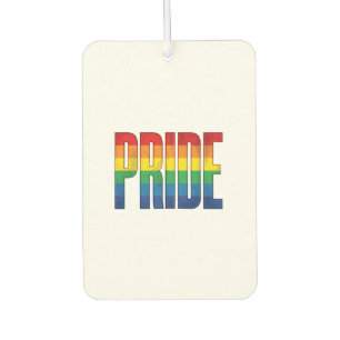 Vintage Rainbow Pride Typography Shirt Design_1 Air Freshener