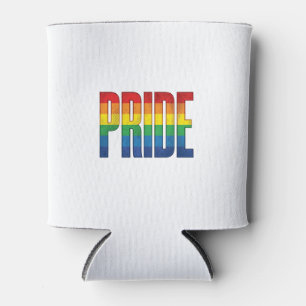 Vintage Rainbow Pride Typography Shirt Design_1 Can Cooler