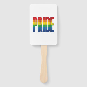 Vintage Rainbow Pride Typography Shirt Design_1 Hand Fan