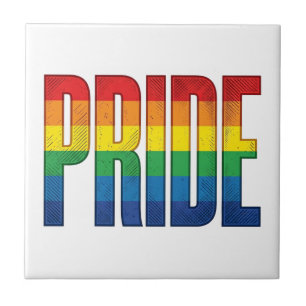 Vintage Rainbow Pride Typography Shirt Design_1 Tile