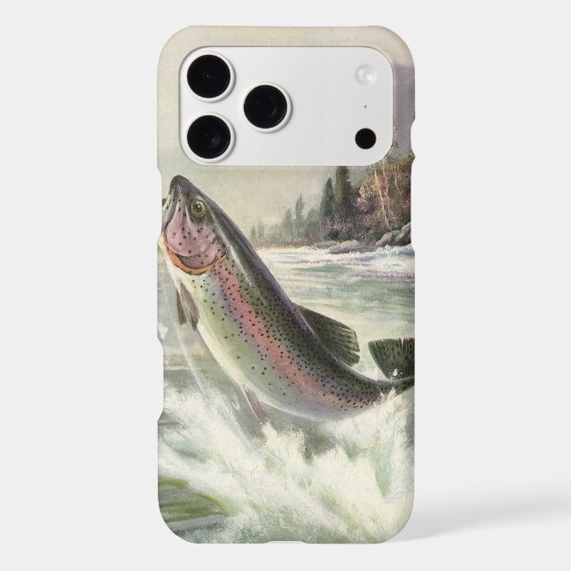 Vintage Rainbow Trout Fisherman Fishing for Fish (Back)