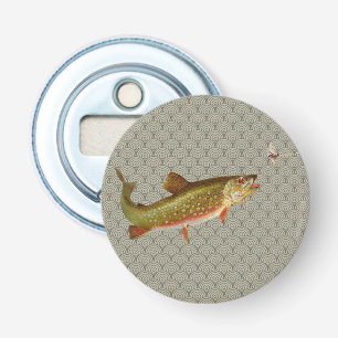 Vintage Rainbow Trout Fly Fishing Bottle Opener