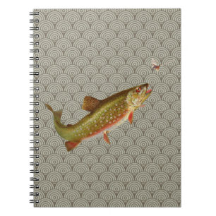 Vintage Rainbow Trout Fly Fishing Notebook