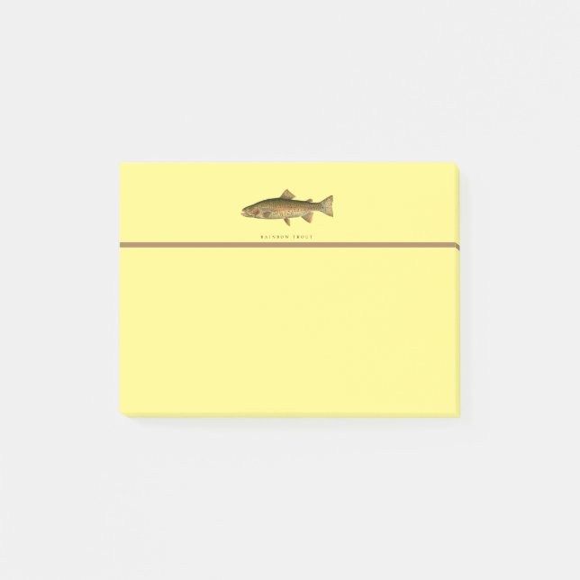 Vintage Rainbow Trout Post-it® Notes (Front)
