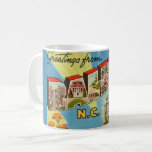 Vintage Raleigh North Carolina Postcard Coffee Mug<br><div class="desc">A wonderful vintage postcard greeting from Raleigh, North Carolina repurposed!</div>