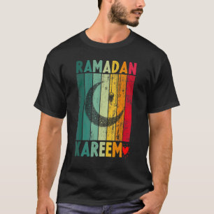 Vintage Ramadan Kareem Fasting 2022 Cool Islamic M T-Shirt