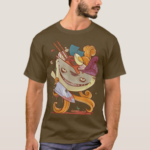 Vintage Ramen Bowl Monster Kaiju Japanese Noodle C T-Shirt