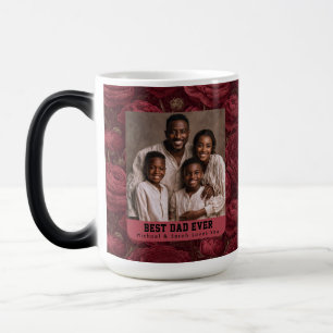 Vintage Ranunculus Flower Happy Dad Birthday Trave Magic Mug