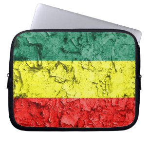Vintage rasta flag laptop sleeve