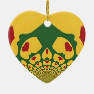 Vintage Rastas Colour One Lovely Hakuna Matata.jpg Ceramic Ornament