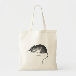 vintage rat mouse retro stylish chic     tote bag