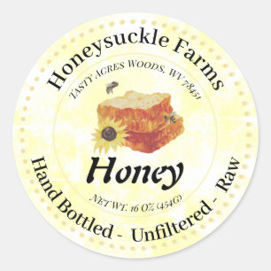 Vintage Raw Honey Bee Label Costume