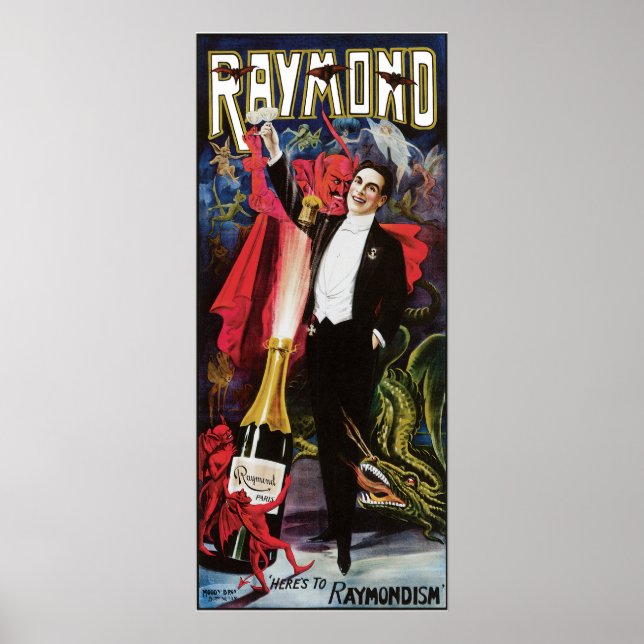 Vintage Raymond la grande affiche publicitaire (Devant)