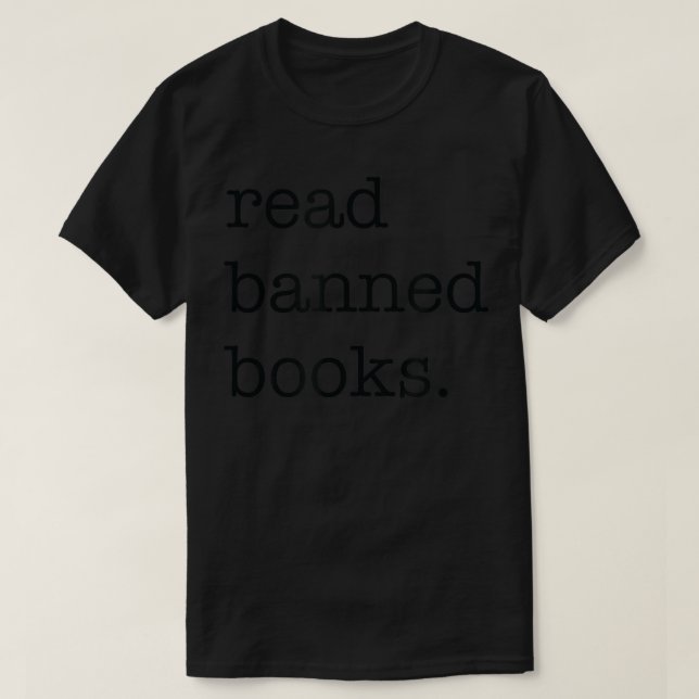 Vintage Read Banned Books  T-Shirt (Design Front)