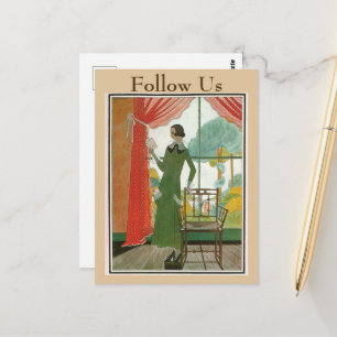 Vintage Reading,  change text Postcard