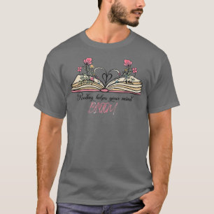 Vintage Reading Helps Your Mind Bloom Reading Book T-Shirt