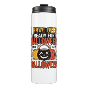 Vintage Ready For Halloween Candy Bucket Shirt Des Thermal Tumbler