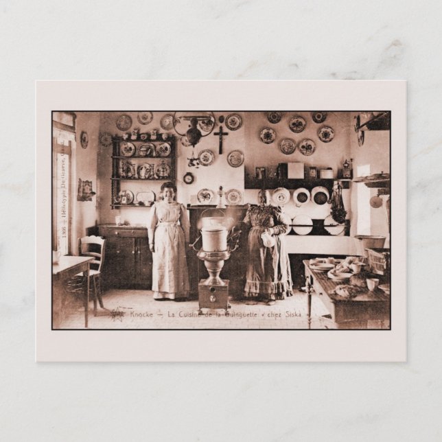 Vintage real Belgian waffle and pancake house Postcard (Front)