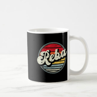 Vintage Reba Name Retro Style 70s 80s First For Me Coffee Mug