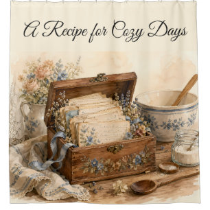 Vintage Recipe Box Cottage Kitchen