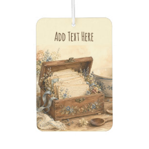 Vintage Recipe Box Cottage Kitchen Air Freshener
