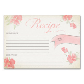 Vintage Recipe Card