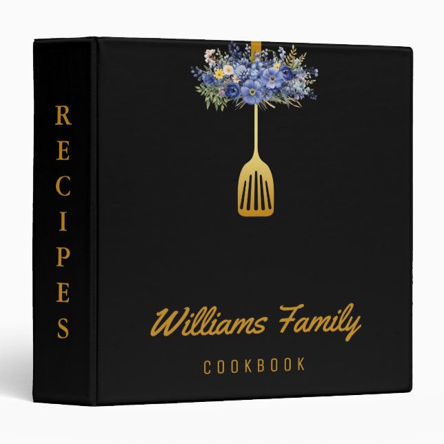 Vintage Recipes Cook Book Binder (Front/Spine)