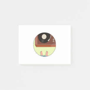 Vintage Record Player Post-it Notes