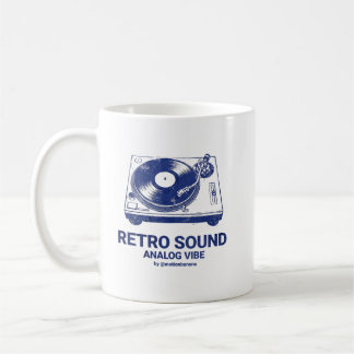 Vintage Record Player Retro Vinyl Turntable Analog Coffee Mug