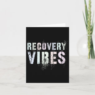 Vintage Recovery Vibes Sober Clean Aa Na Family Su Card