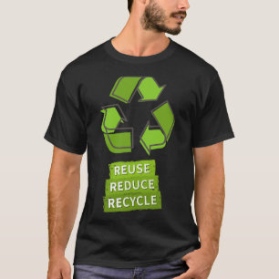 Vintage Recycle Logo Earth Day Nature Planet Conse T-Shirt