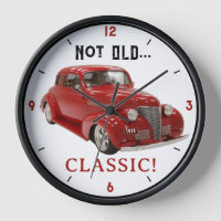 Vintage Red 1939 Coupe with Birthday Year