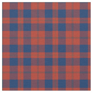 Vintage Red and Blue Wedding Plaid Fabric