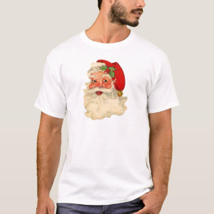 Vintage Red and White Santa Claus T-Shirt