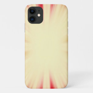 Vintage red and yellow sunburst iPhone 11 case