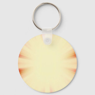 Vintage red and yellow sunburst keychain