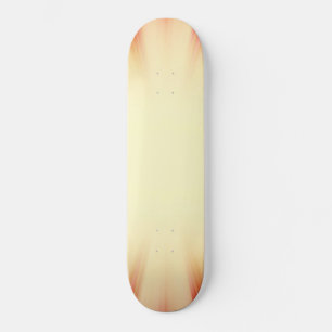 Vintage red and yellow sunburst skateboard
