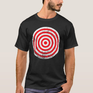 Vintage Red Archery Target Prank Bullseye  Archery T-Shirt