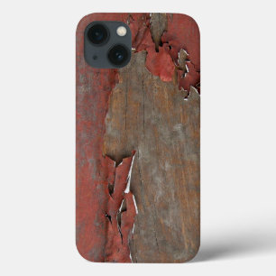 Vintage Red Barn Wood iPhone 13 Case