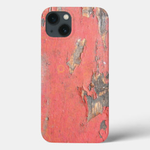 Vintage Red Barn Wood Design iPhone 13 Case