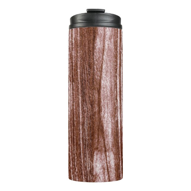 Vintage Red Brown Brush Thermal Tumbler (Front)