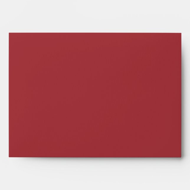 Vintage Red Burgundy White Roses Envelope (Front)