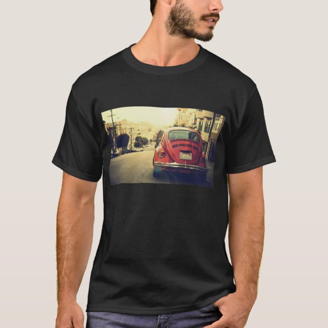 Vintage Red Car T-Shirt (Front)