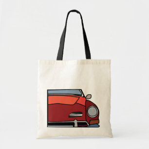 Vintage Red Car Tote Bag