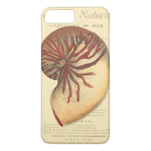 Vintage Red Conch Shell iPhone 8 Plus/7 Plus Case