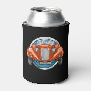 Vintage Red Convertible Can Cooler Holder - srf