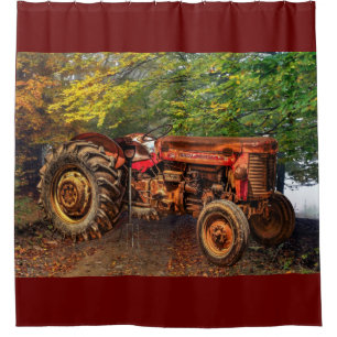 Vintage Red Farm Tractor