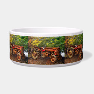 Vintage Red Farm Tractor