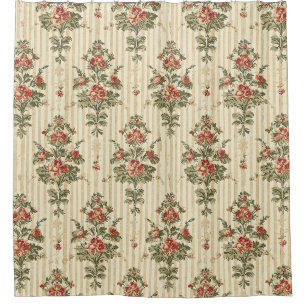 Vintage Red Green Damask Pattern (10)